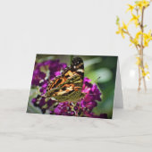 Papillon, carte (Fleur jaune)