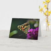 Papillon, carte (Fleur jaune)