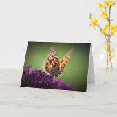 Papillon, carte (Fleur jaune)