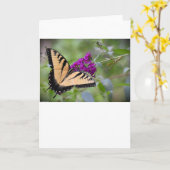 Papillon, carte (Fleur jaune)