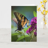 Papillon, carte (Fleur jaune)