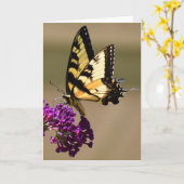 Papillon, carte (Fleur jaune)