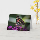 Papillon, carte (Fleur jaune)