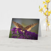 Papillon, carte (Fleur jaune)