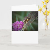 Papillon, carte (Fleur jaune)