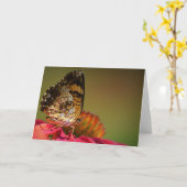 Papillon, carte (Fleur jaune)
