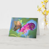 Papillon, carte (Fleur jaune)