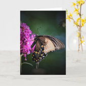 Papillon, carte (Fleur jaune)