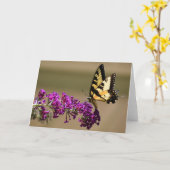 Papillon, carte (Fleur jaune)