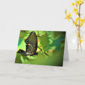 Papillon, carte (Fleur jaune)