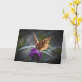 Papillon, carte (Fleur jaune)
