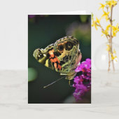 Papillon, carte (Fleur jaune)