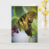 Papillon, carte (Fleur jaune)