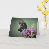 Papillon, carte (Fleur jaune)