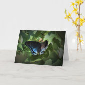 Papillon, carte (Fleur jaune)