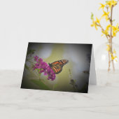 Papillon, carte (Fleur jaune)