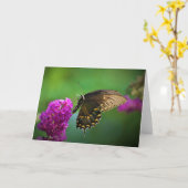 Papillon, carte (Fleur jaune)