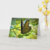 Papillon, carte (Fleur jaune)