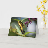 Papillon, carte (Fleur jaune)