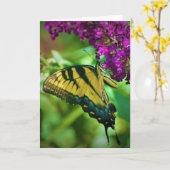 Papillon, carte (Fleur jaune)