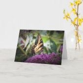 Papillon, carte (Fleur jaune)