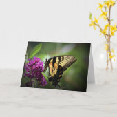 Papillon, carte (Fleur jaune)