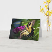 Papillon, carte (Fleur jaune)