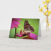 Papillon, carte (Fleur jaune)