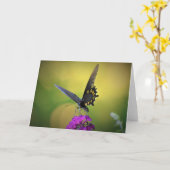 Papillon, carte (Fleur jaune)