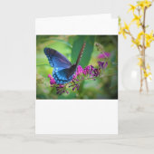 Papillon, carte (Fleur jaune)