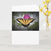 Papillon, carte (Fleur jaune)