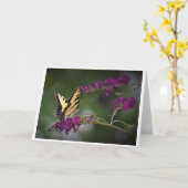 Papillon, carte (Fleur jaune)