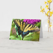 Papillon, carte (Fleur jaune)