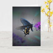 Papillon, carte (Fleur jaune)