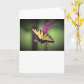 Papillon, carte (Fleur jaune)
