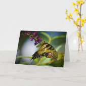 Papillon, carte (Fleur jaune)