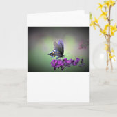 Papillon, carte (Fleur jaune)