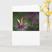 Papillon, carte (Fleur jaune)