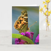 Papillon, carte (Fleur jaune)