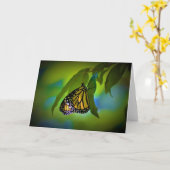 Papillon, carte (Fleur jaune)