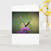 Papillon, carte (Fleur jaune)