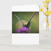 Papillon, carte (Fleur jaune)