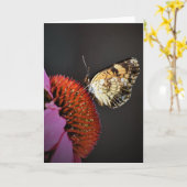 Papillon, carte (Fleur jaune)
