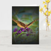 Papillon, carte (Fleur jaune)