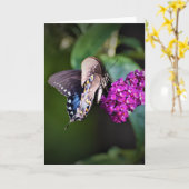 Papillon, carte (Fleur jaune)