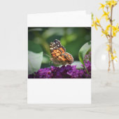 Papillon, carte (Fleur jaune)
