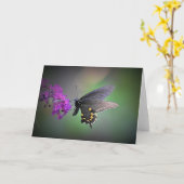 Papillon, carte (Fleur jaune)