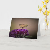 Papillon, carte (Fleur jaune)