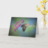 Papillon, carte (Fleur jaune)