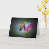 Papillon, carte (Fleur jaune)